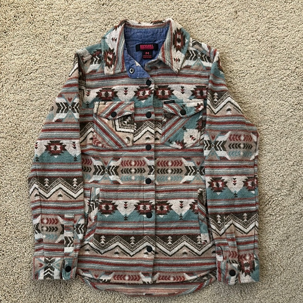 Rock and roll Aztec Patterned Jacket